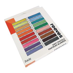 SET PASTEL TIZA REEVES x 24 CORTO