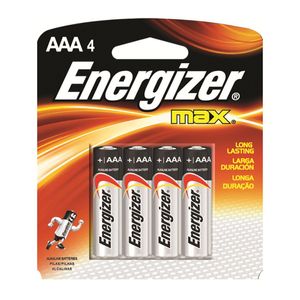 PILAS ENERGIZER MAX ALCALINAS AAA x 4 BC