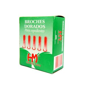BROCHES DORADOS N° 7 35mm.x 100