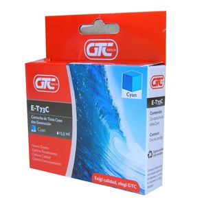 CARTUCHO GTC P/EPSON E-T73C CYAN 13ML