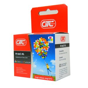 CARTUCHO GTC P/HP H-60C-XL COLOR 12,5ML