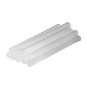 BARRA SILICONA GRUESA LARGA TRANSPARENTE x10