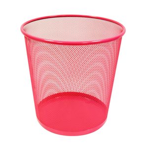 CESTO PAPELERO TALBOT METAL ROSA