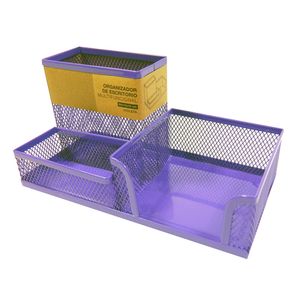 ORGANIZADOR DE ESCRITORIO TALBOT METAL VIOLETA