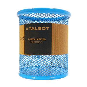 PORTALAPIZ TALBOT REDONDO METAL AZUL