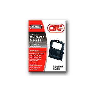 CINTA GTC P/OKIDATA NYLON NEGRO 182