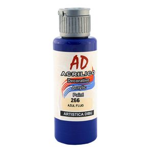 ACRILICO DECORATIVO AD 60ML.266 AZUL FLUO