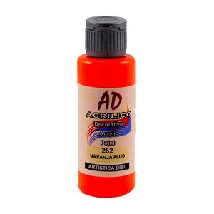 ACRILICO DECORATIVO AD 60ML.262 NARANJA FLUO