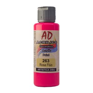 ACRILICO DECORATIVO AD 60ML.263 ROSA FLUO