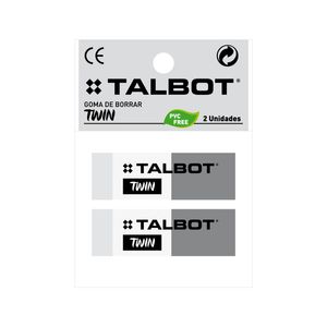 GOMA TALBOT TWIN BLANCA/GRIS EP x 2