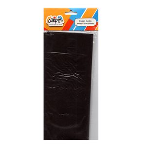 PAPEL SEDA LISO 50x70 NEGRO x 5 H.