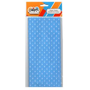 PAPEL SEDA 50x70 PINTITAS CELESTE x 5 H.