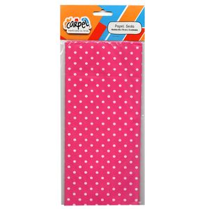 PAPEL SEDA 50x70 PINTITAS FUCSIA x 5 H.