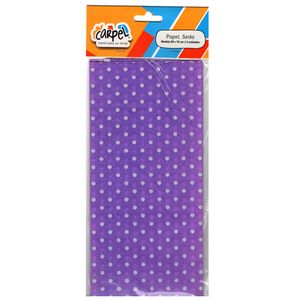PAPEL SEDA 50x70 PINTITAS LILA x 5 H.