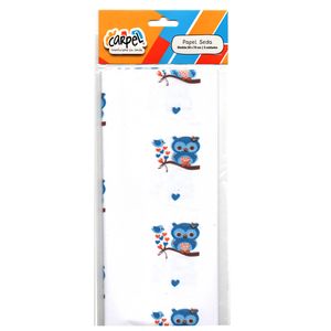 PAPEL SEDA 50x70 BUHO TURQUESA x 5 H.