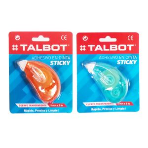 ADHESIVO TALBOT STICKY CINTA 6mm.x 5mt.BC