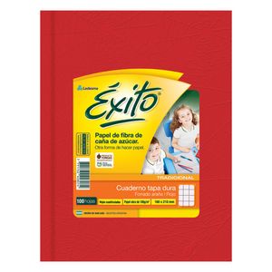 CUAD.T/DURA EXITO E1 FORRADO ROJO x 48 CUAD