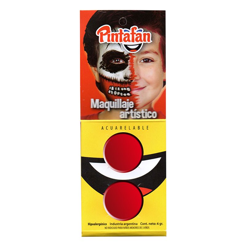 MAQUILLAJE PINTAFAN SET x 2 ROJO-ROJO 4 GRS - Tomy