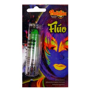 MAQUILLAJE PINTAFAN BARRA FLUO VERDE 4 GRS
