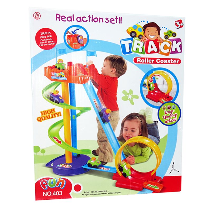 PISTA DE AUTOS INFANTIL ROLLER COASTER 50cm. - Tomy