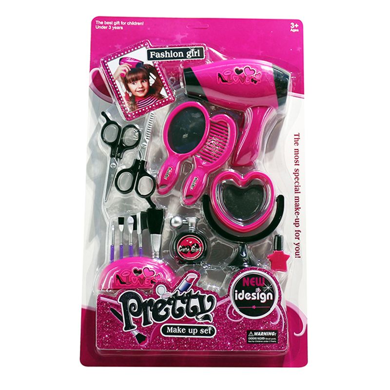 SET DE BELLEZA PRETTY CON SECADOR A PILAS 14 PIEZAS BLISTER Tomy