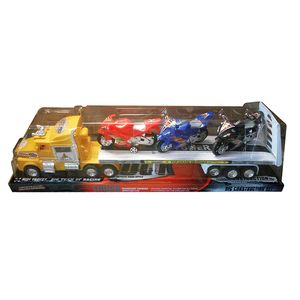 CAMION MOSQUITO FRICCION BURBUJA + 3 MOTOS 56cm.
