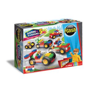 BLOQUE RASTI AUTOS Y CAMIONES 50 Pzas.