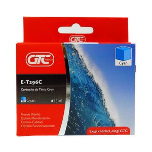 CARTUCHO GTC P/EPSON E-T296 CYAN 13ML