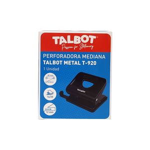 PERFORADORA TALBOT T-920 MEDIANA  METAL 16/20 HOJAS