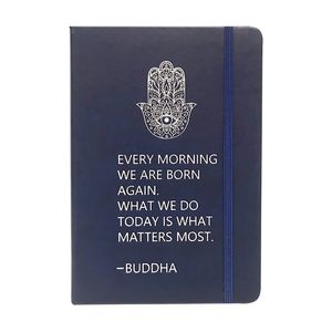 CUADERNO TALBOT PU DESIGN 14x21 BUDDHA 96hjs. RAY.