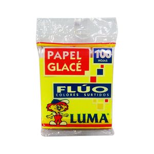 TACO PAPEL GLACE FLUO x 100