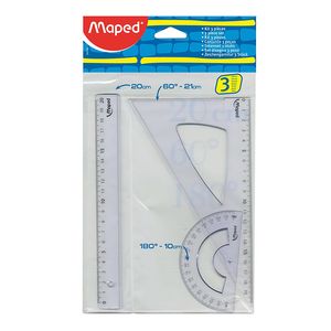 KIT DE GEOMETRIA MAPED 20cm.x 3 PZAS. EP
