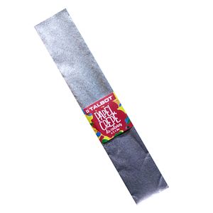 PAPEL CREPE TALBOT METALIZADO PLATA