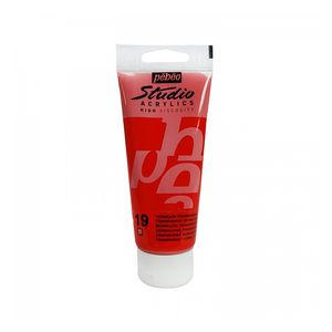 ACRILICO STUDIO 100ML. 019 BERMELLON TRANSPARENTE