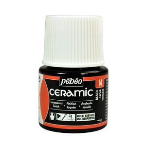 PINTURA CERAMIC 45ML. NEGRO