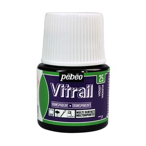 PINTURA VITRAIL TRANSPARENTE 45ML. VIOLETA