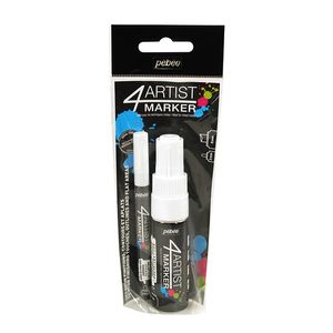 MARCADOR 4ARTIST SET x 2u. BLANCO 2mm. y 8mm.