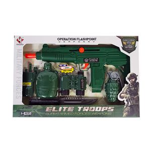 SET MILITAR FORCE CON ACCESORIOS 38cm.