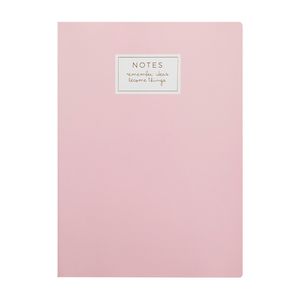 CUADERNO TALBOT 17x25 T/FLEX. PASTEL ROSA 40hjs RAY