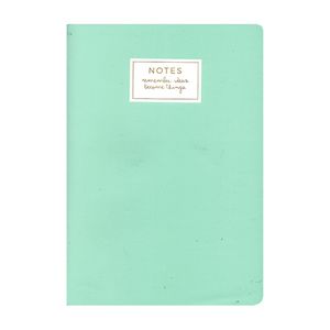 CUADERNO TALBOT 17x25 T/FLEX. VERDE AGUA 40hjs LISO
