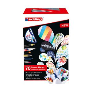 SET MARCADOR EDDING PUNTAS Y COLORES x 70 SURT.