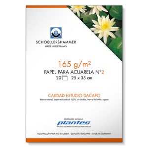 BLOCK PLANTEC DA CAPO ACUARELA ENCOLADO 25x35 165 GRS.x 20 H.