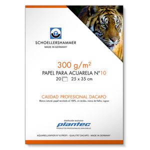 BLOCK PLANTEC DA CAPO ACUARELA ENCOLADO 25x35 300 GRS.x 20 H.