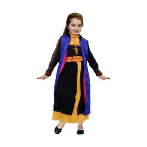 DISFRAZ FROZEN II ANNA NEGRO CON CAPA TALLE "2"