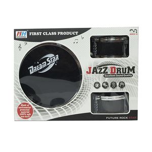 BATERIA MUSICAL JAZZ DRUM 3 CUERPOS CON BANQUITO