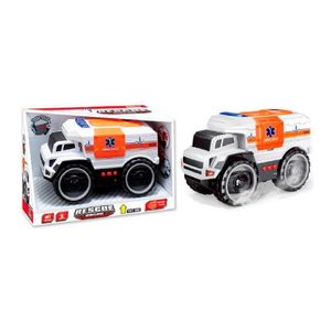 CAMION DE EMERGENCIA FRICCION AMBULANCIA CON LUZ Y SONIDO