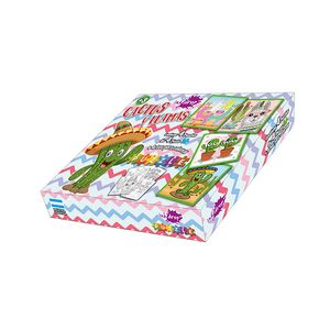 ROMPECABEZAS 16x16 CACTUS Y LLAMAS EN CAJA X 4 U. 4 PZAS.