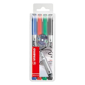 MARCADOR WRITE-4 ALL PERMANENTE MEDIO x 4 WALLET