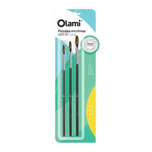 SET PINCELES OLAMI PONY x 3  (2/6/10)
