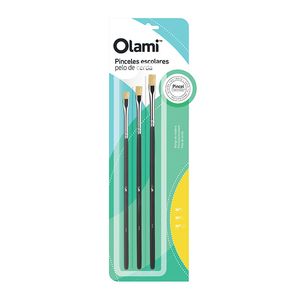 SET PINCELES OLAMI CERDA x 3  (2/6/10)